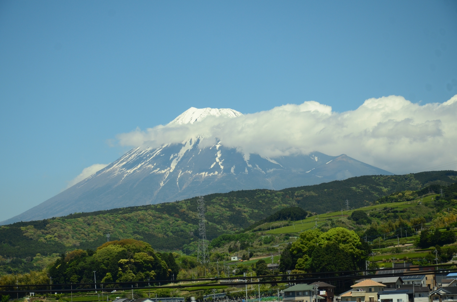 Mt Fuji viewed from Shinkansen 2017